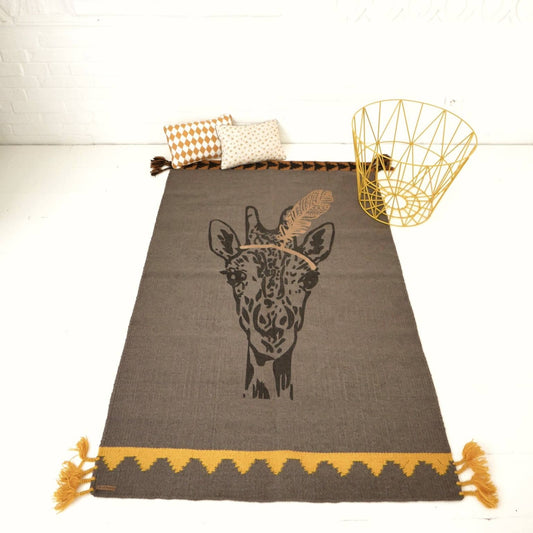 Circus Collection | Giraffe Feather Rug