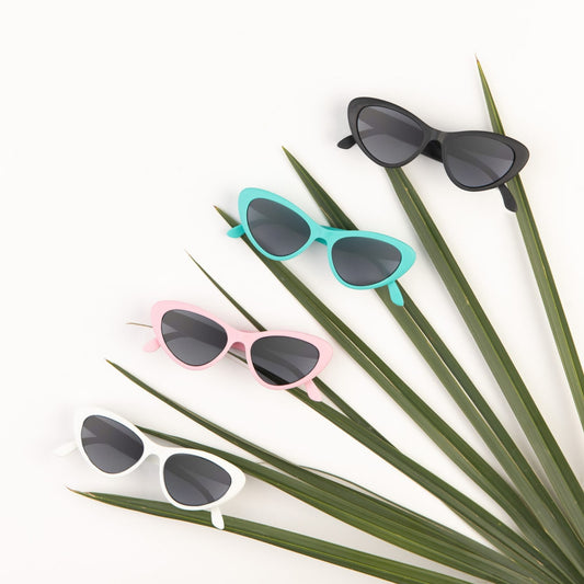 Non-Polarized Cat-Eye Sunglasses | Totally Turquoise