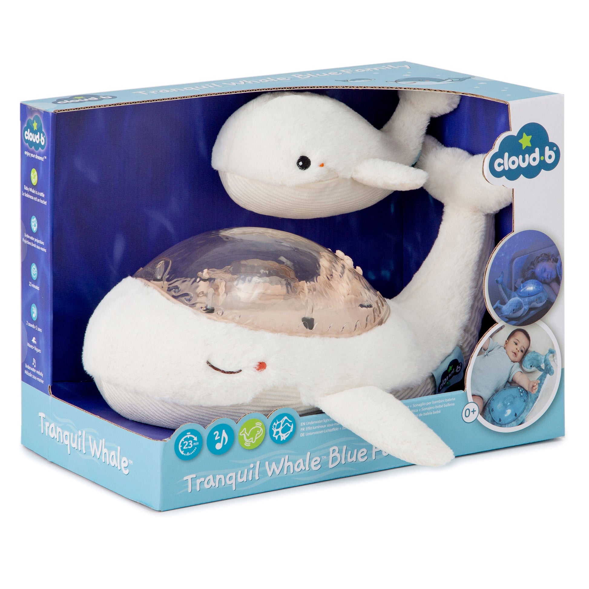 Tranquil Whale | Soothing Projector Nightlight White