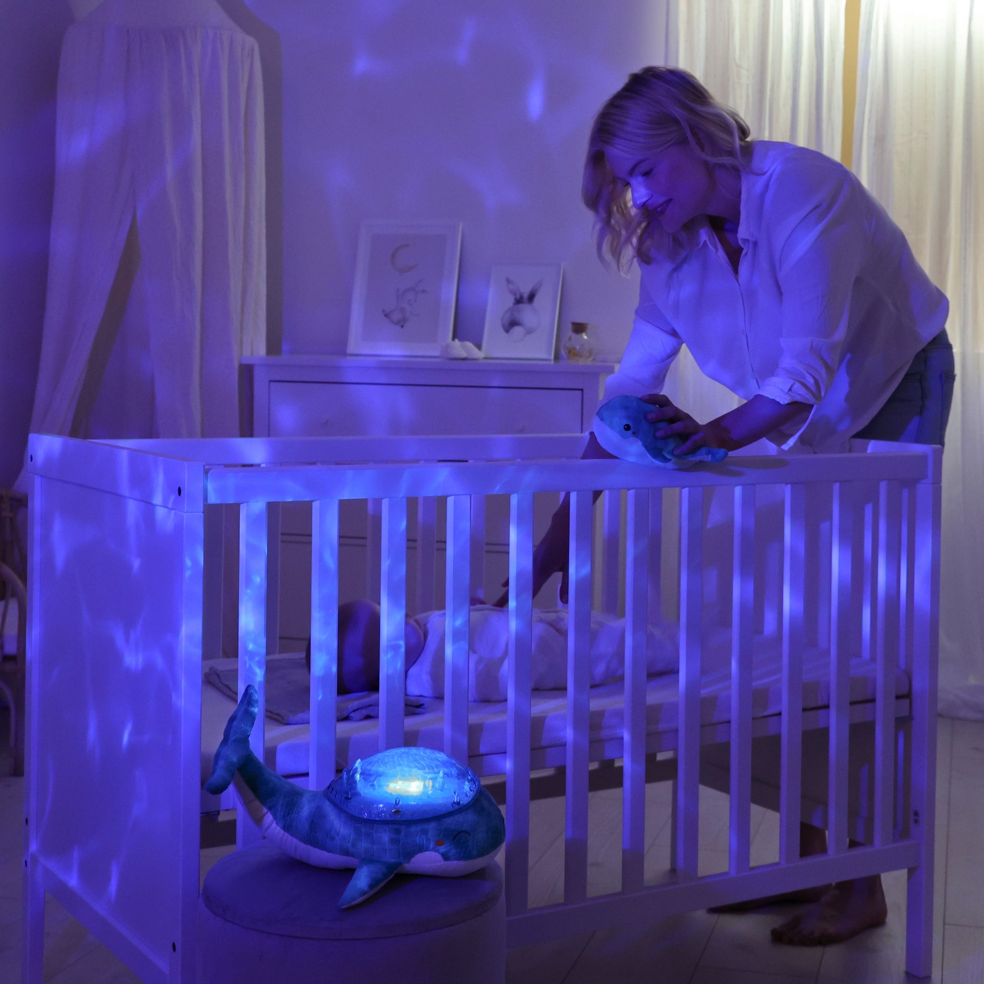 Tranquil Whale | Soothing Projector Nightlight Aqua