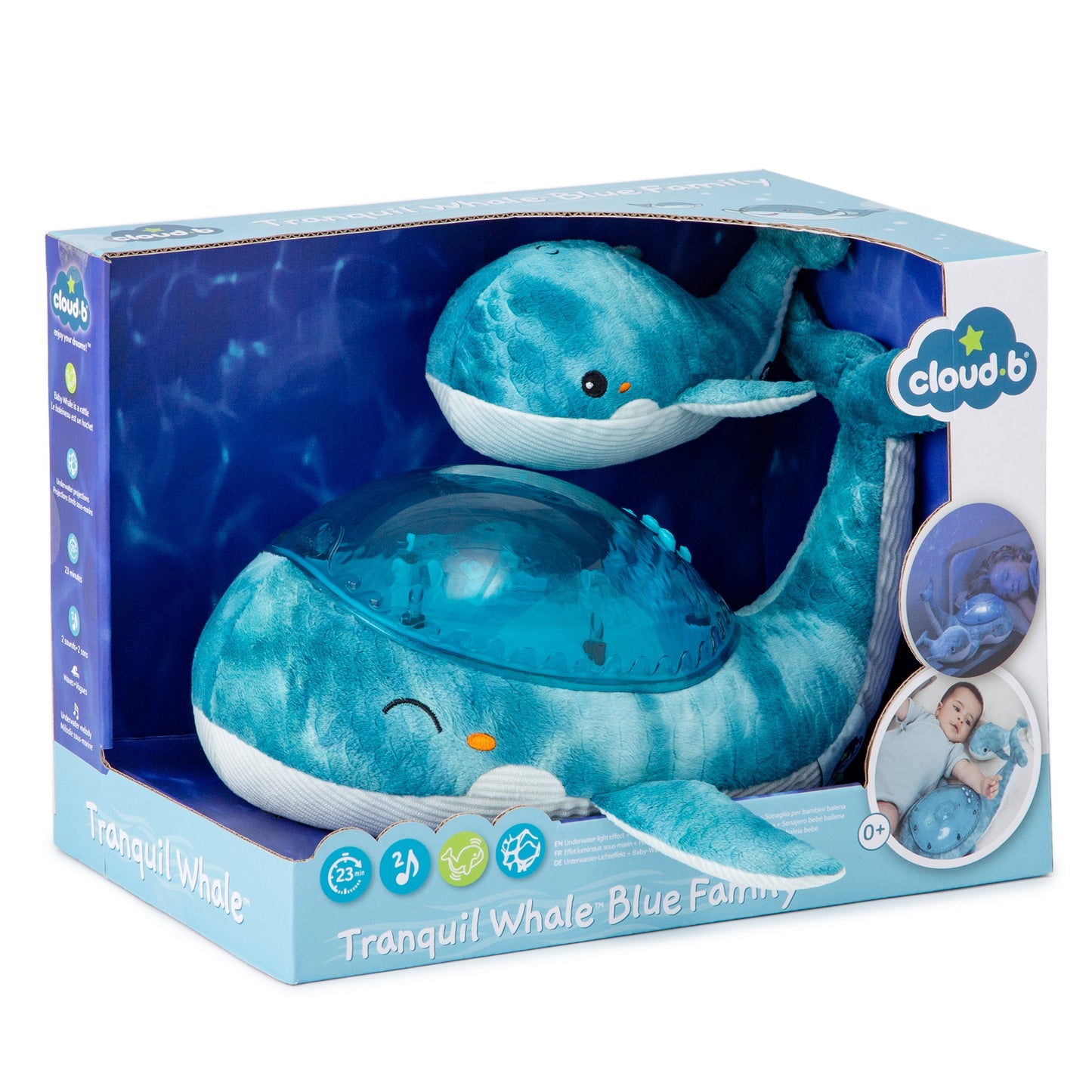 Tranquil Whale | Soothing Projector Nightlight Aqua