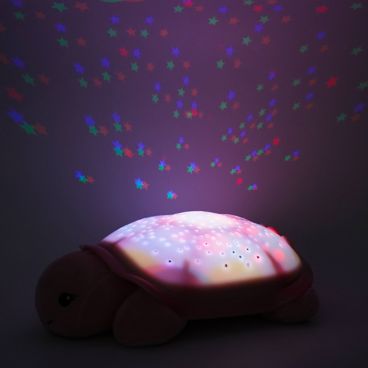 Twinkling Twilight Turtle | Pink Star Projector Nightlight
