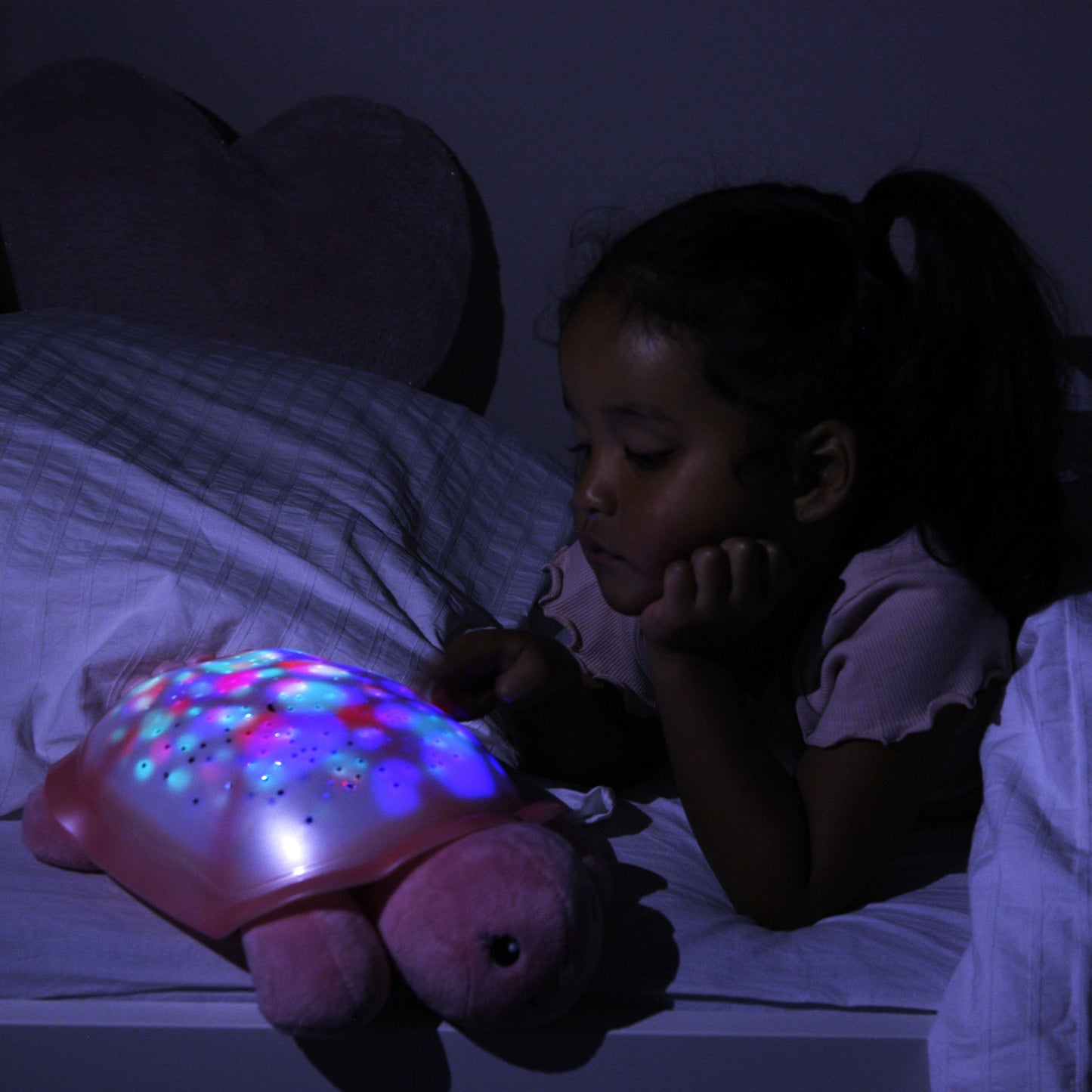 Twinkling Twilight Turtle | Pink Star Projector Nightlight