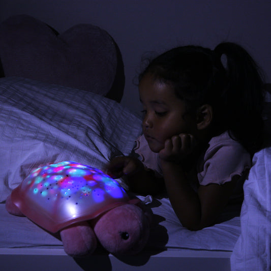 Twinkling Twilight Turtle | Pink Star Projector Nightlight