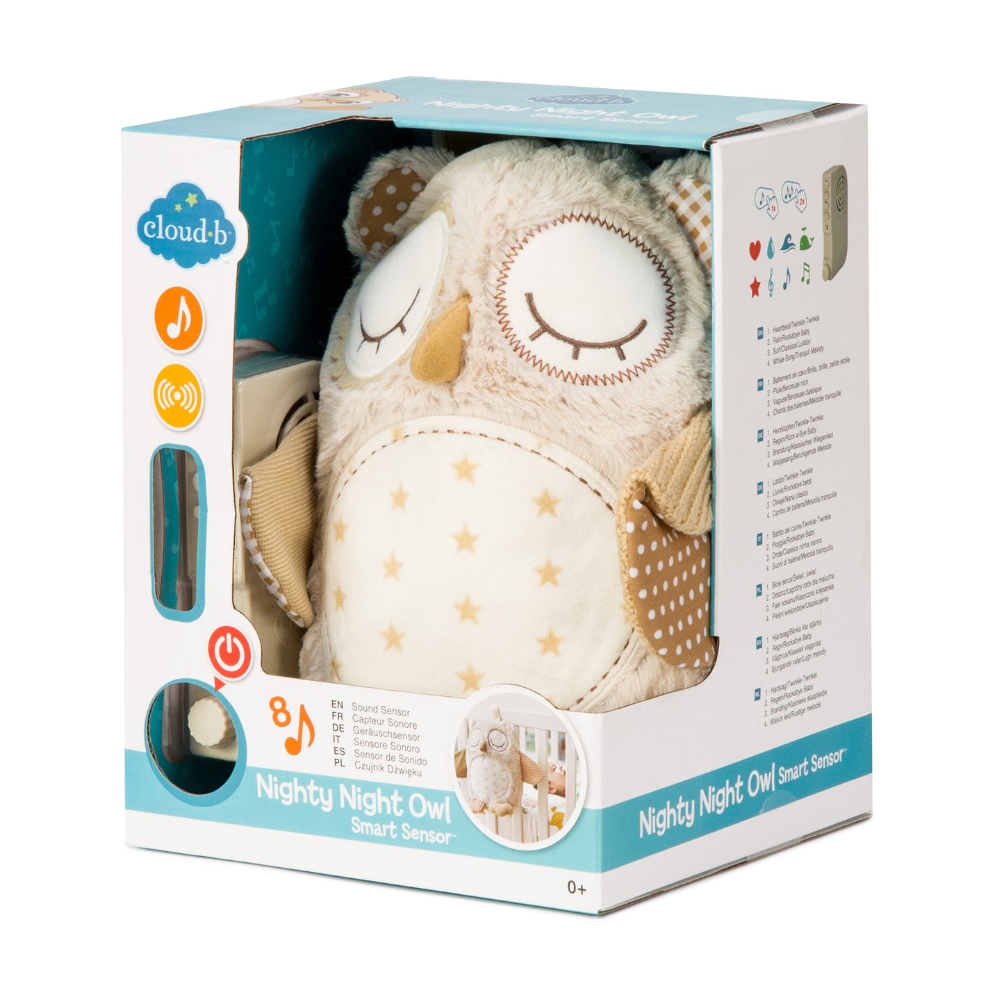 Nighty Night Owl | Smart Sensor Soothing Sound Machine