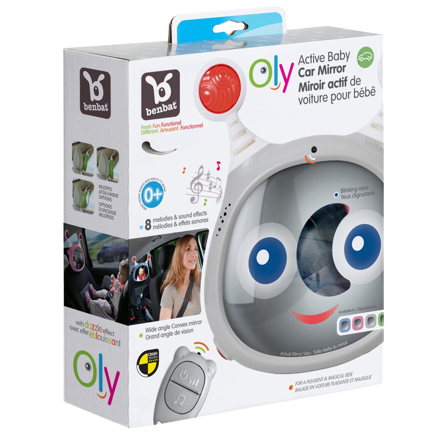 Oly Baby Car Mirror Grey