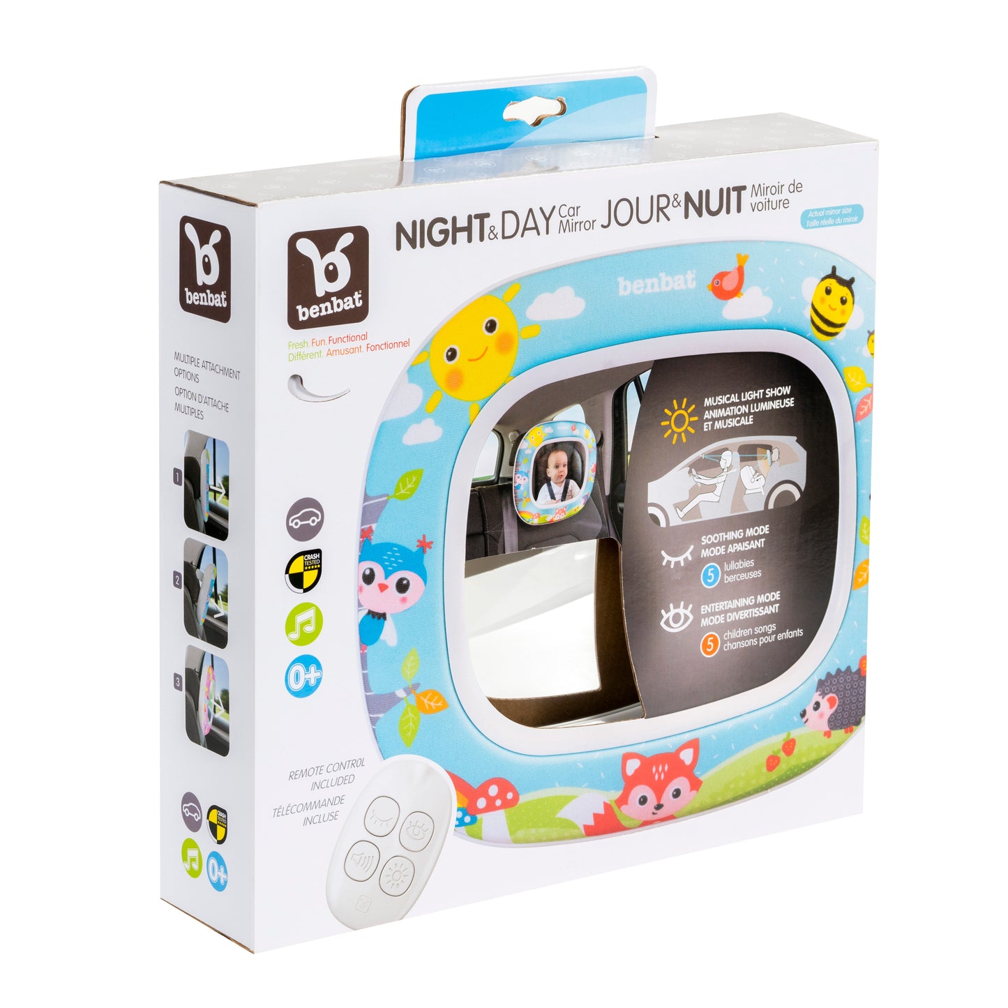 Night & Day Car Mirror Forest fun