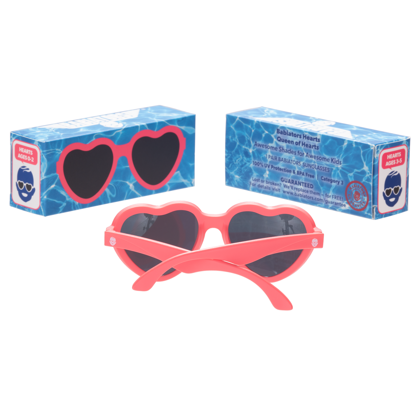 Core Non-Polarized Heart Sunglasses | Queen of Hearts
