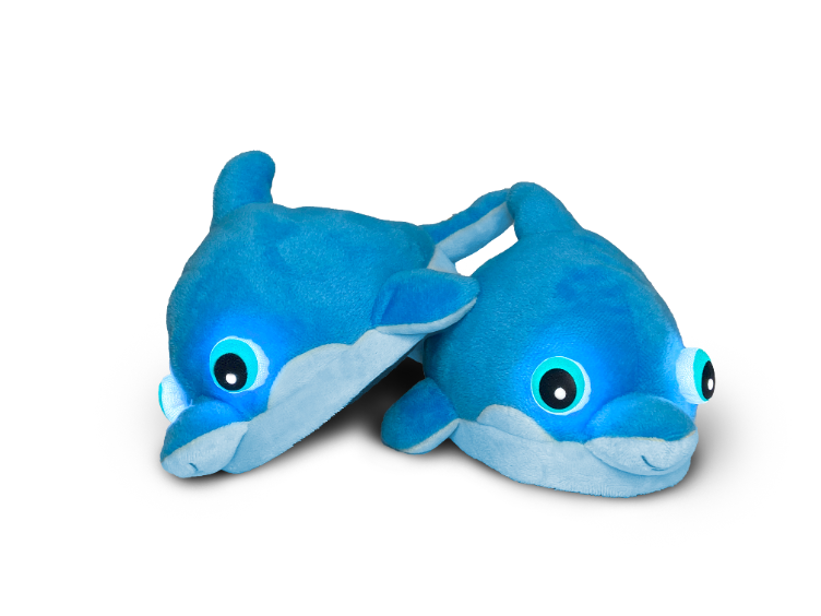 Dolphin Light-Up Slippers