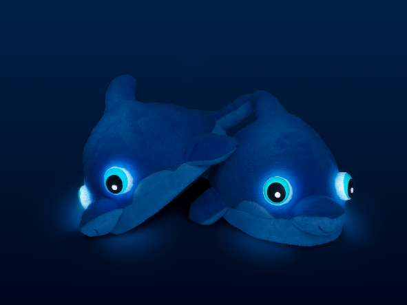 Dolphin Light-Up Slippers