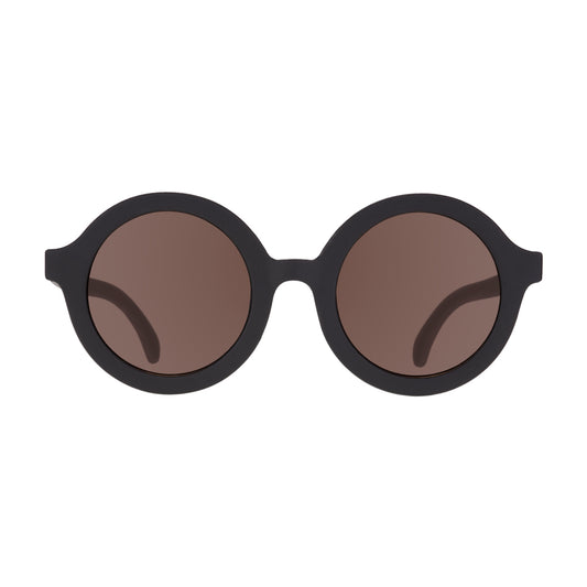 Euro Round Sunglasses | Jet Black