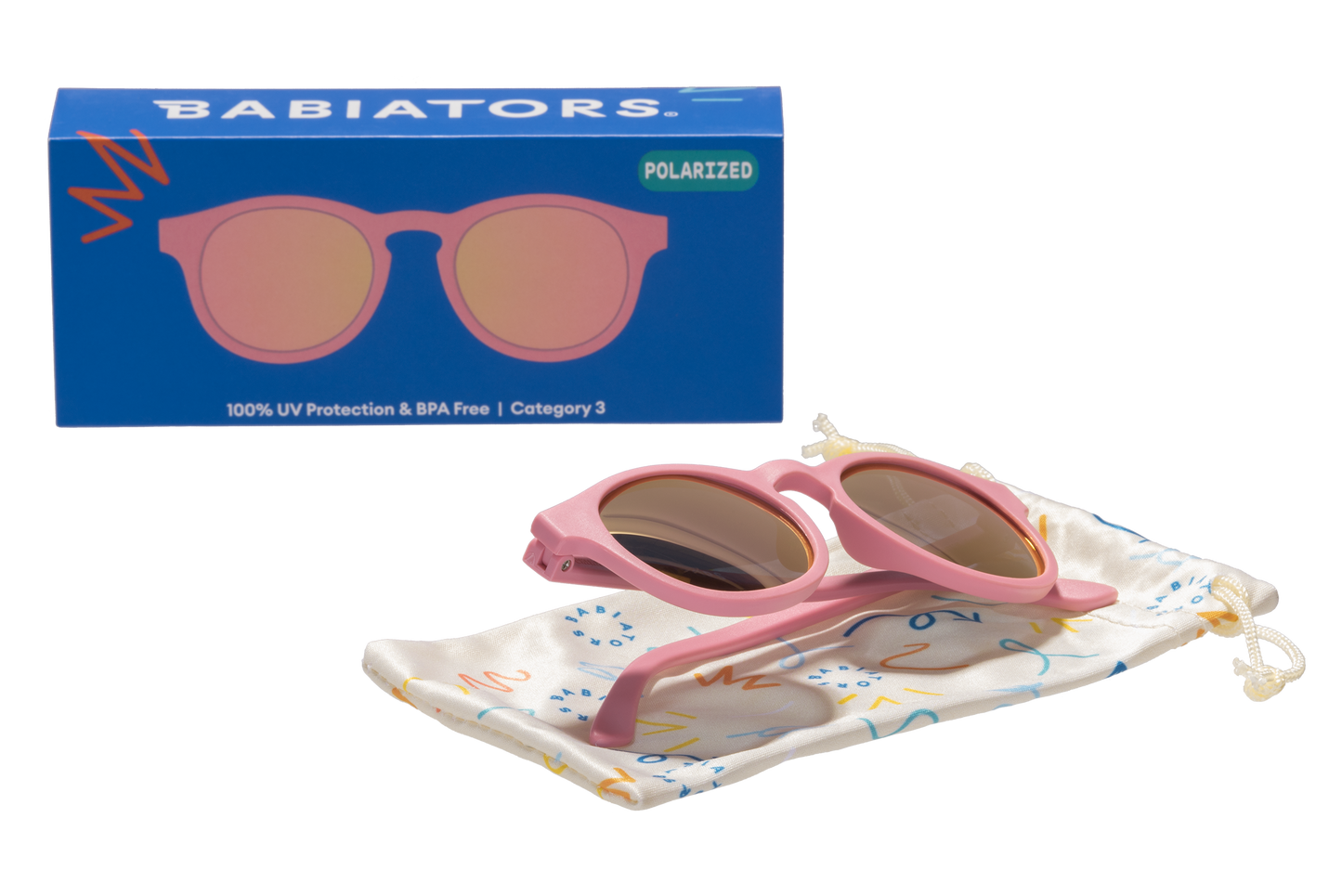 Blue Series Polarized Keyhole Sunglasses | Pretty in Pink