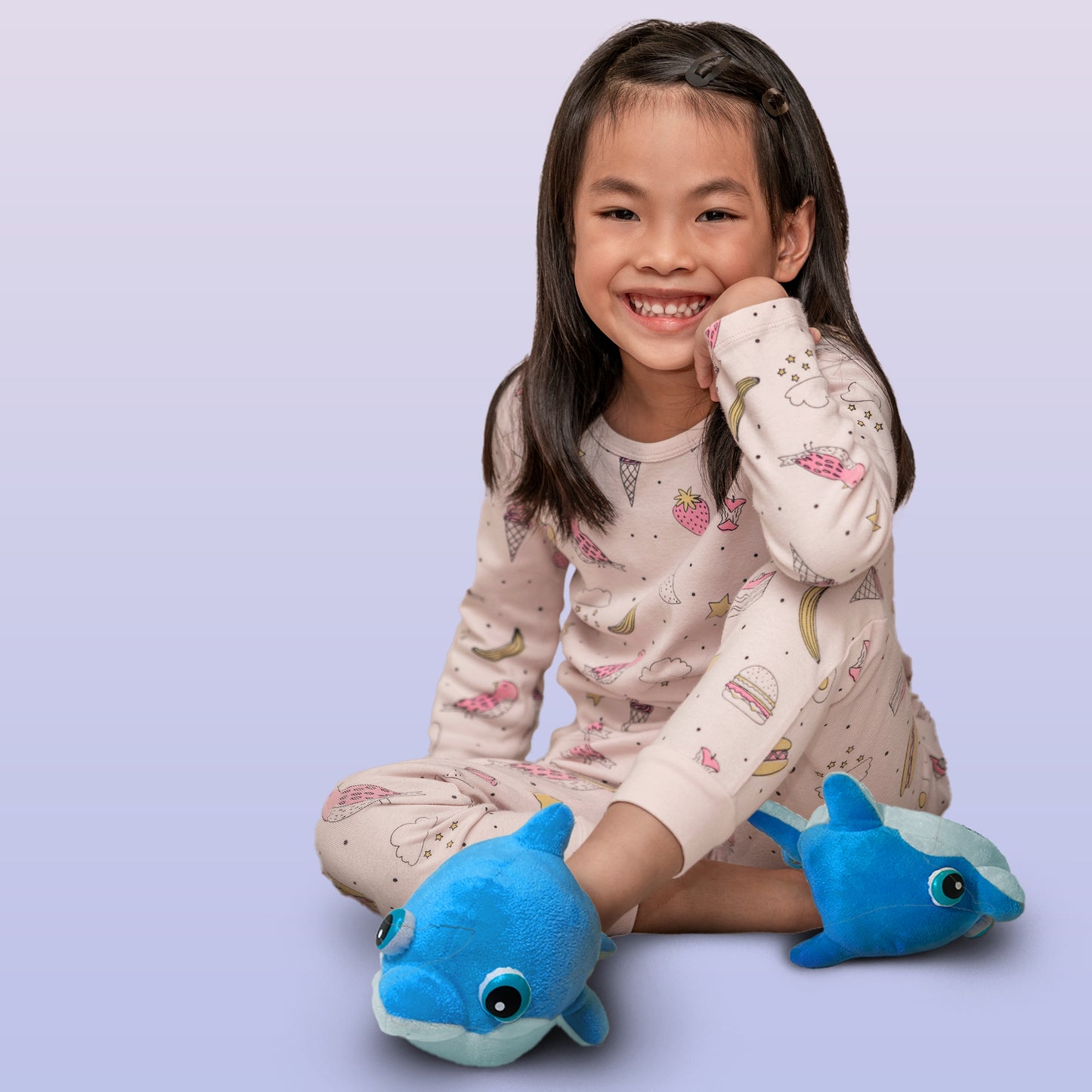 Dolphin Light-Up Slippers