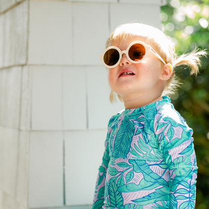 Euro Round Sunglasses | "Sweet Cream"