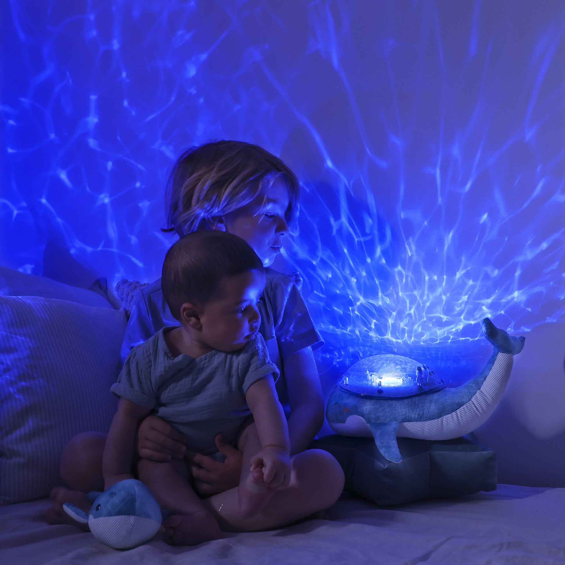Tranquil Whale | Soothing Projector Nightlight Aqua