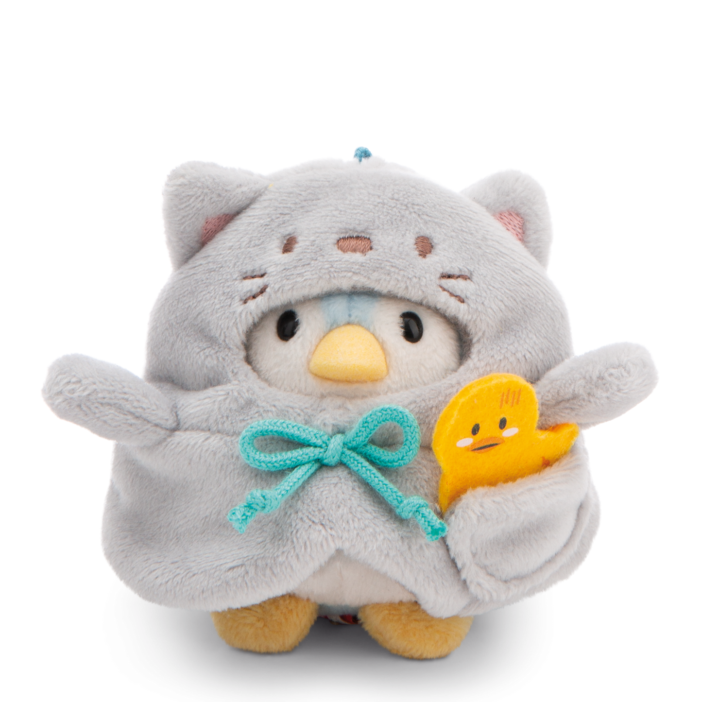 Nici MyMochi 8cm Waddle Penguin Plush – Duck & Cat Costume