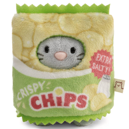 MyMochi 8cm Nibbli Mouse Soft Toy with Chips Bag Costume