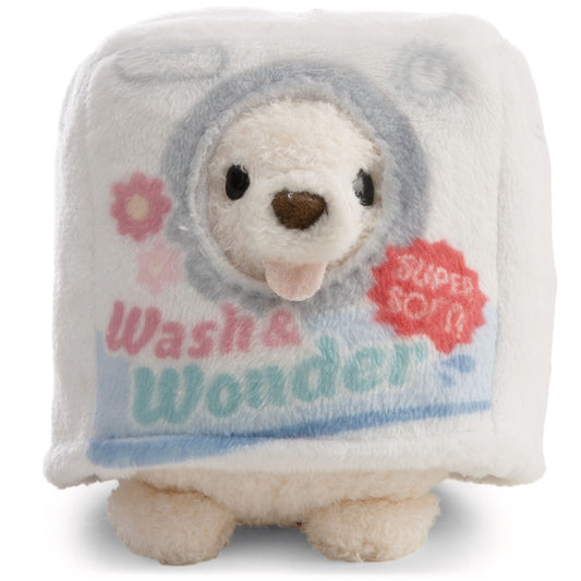 MyMochi 8cm Washy Dog Soft Toy Set with Sock Accessory & Washing Powder Box Costume