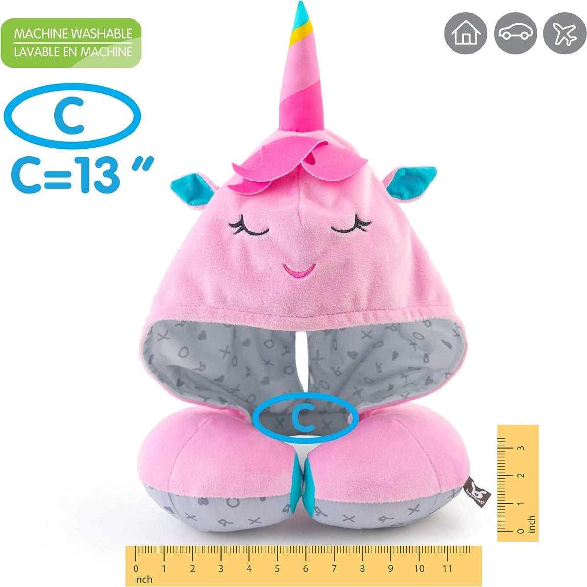 Unicorn Hoodie Soft Headrest