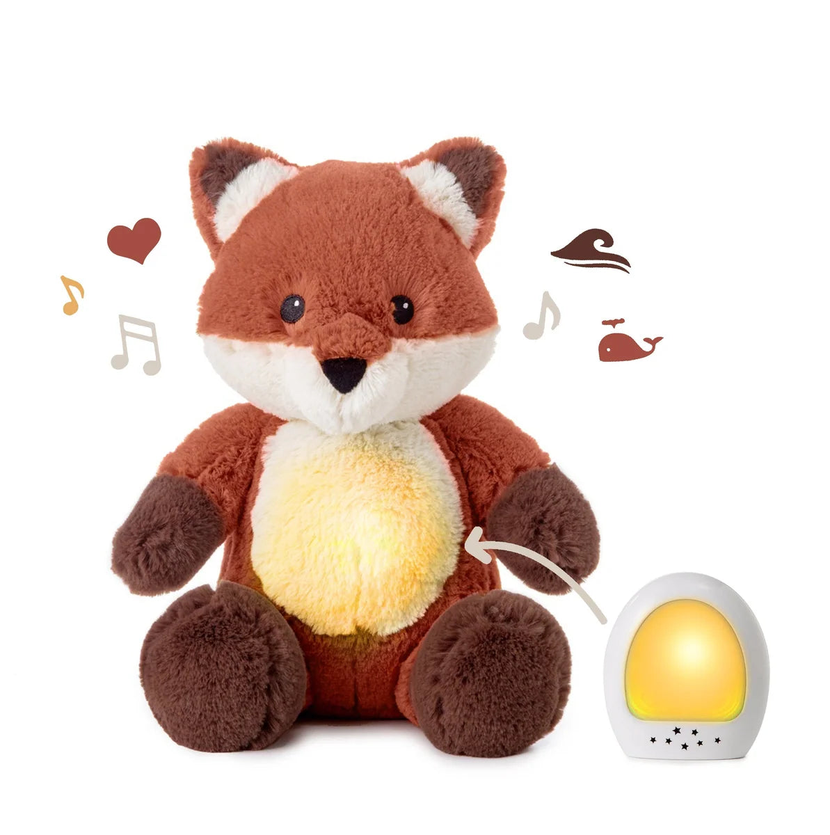 LoveLight™ Buddies | Milo The Fox Soothing Sound Machine