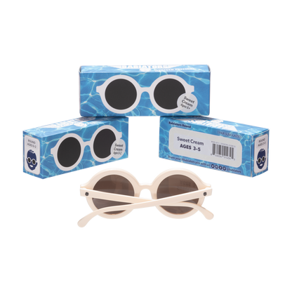 Euro Round Sunglasses | "Sweet Cream"