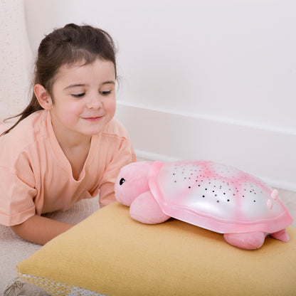 Twinkling Twilight Turtle | Pink Star Projector Nightlight