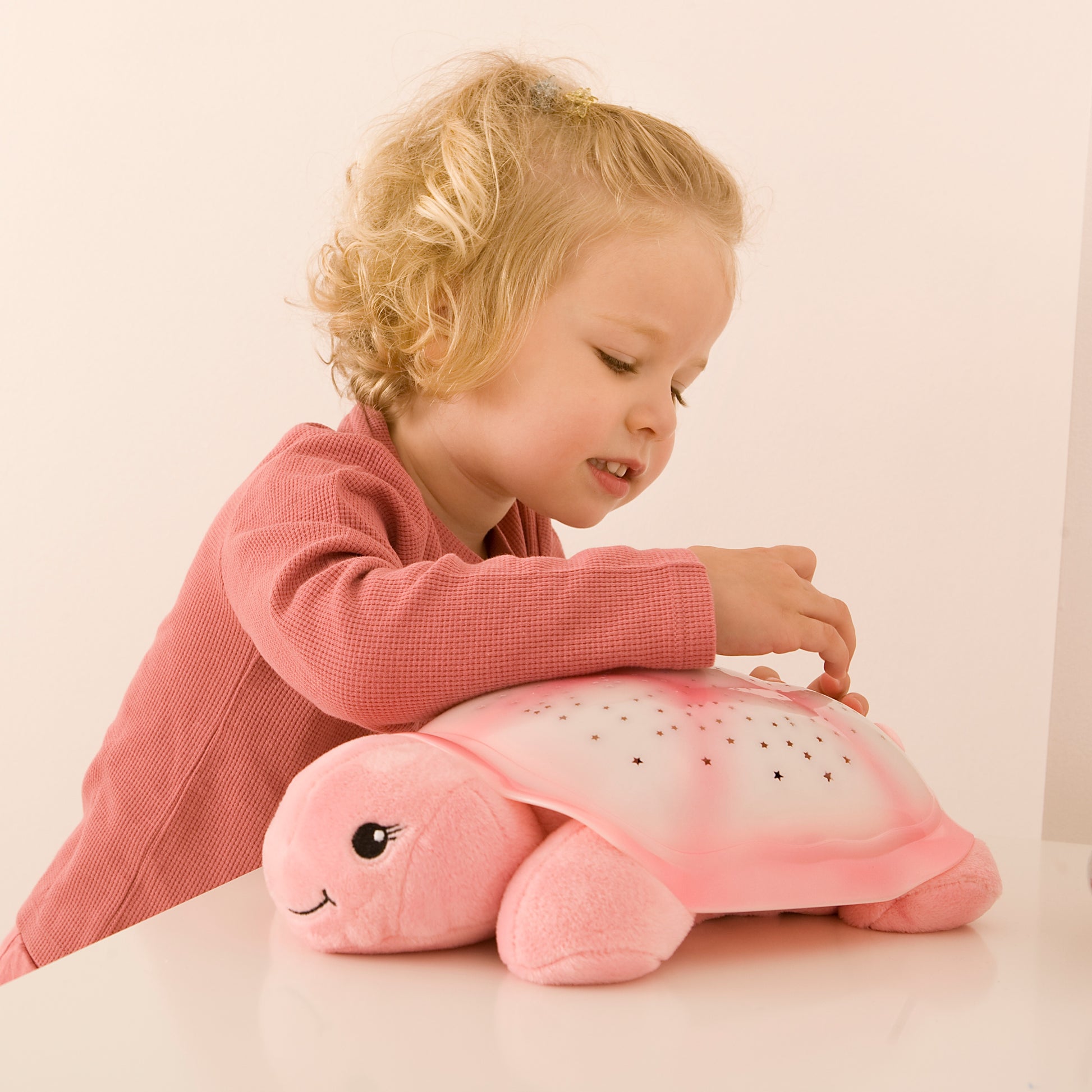 Twinkling Twilight Turtle | Pink Star Projector Nightlight