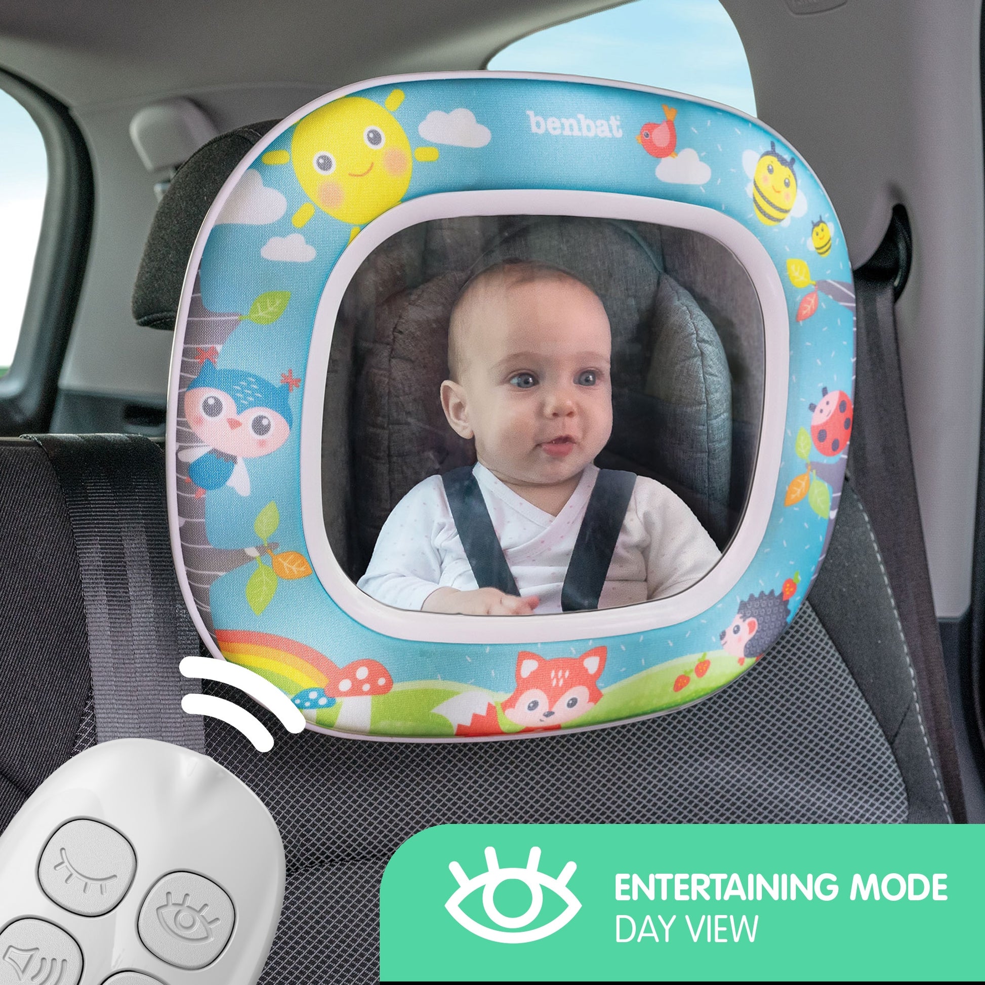 Night & Day Car Mirror Forest fun