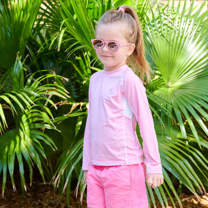 Blue Series Polarized Keyhole Sunglasses | Pretty in Pink