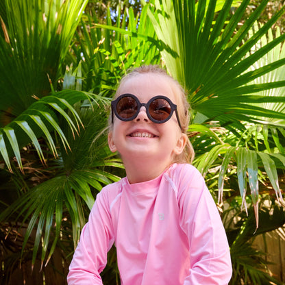 Euro Round Sunglasses | Jet Black