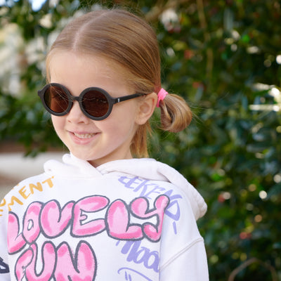 Euro Round Sunglasses | Jet Black