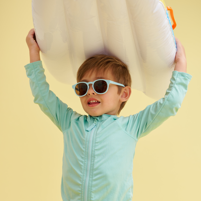 Non-Polarized Keyhole Sunglasses | Baby Blue