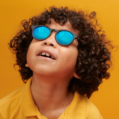 Polarized Keyhole Sunglasses | Jet Black