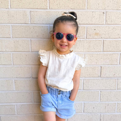 Non-Polarized Keyhole Sunglasses | Fuchsia Haze