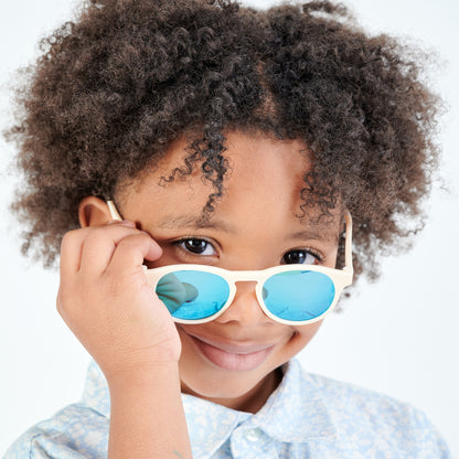 Non-Polarized Keyhole Sunglasses | Sweet Cream