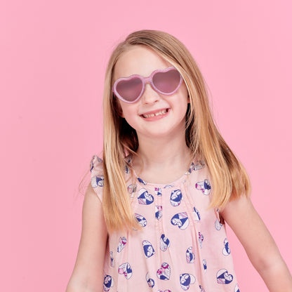 Non-Polarized Mirrored Heart Sunglasses | Sparkle Squad