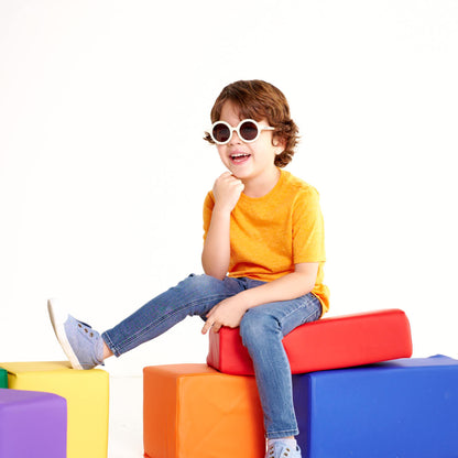 Euro Round Sunglasses | "Sweet Cream"