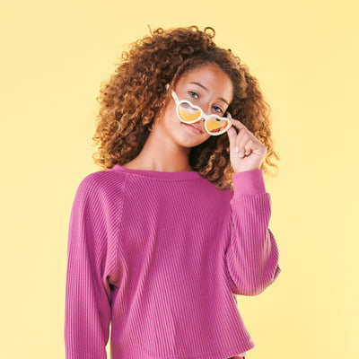 Polarized Heart Sunglasses | Sweet Cream