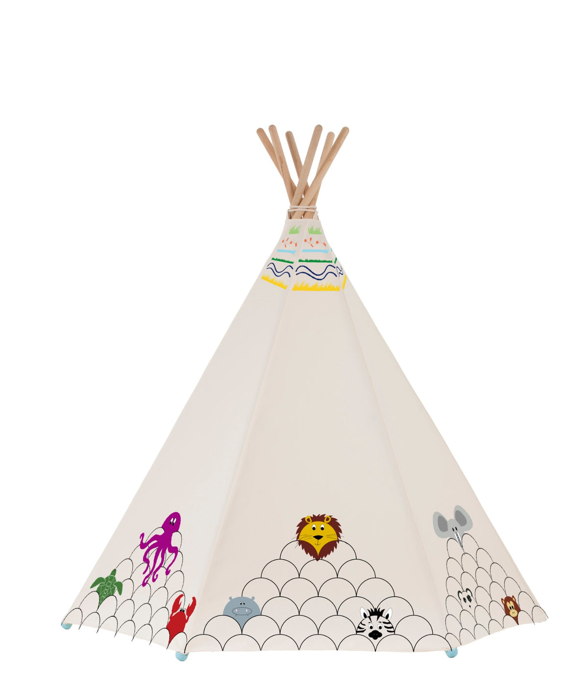 Around the Crib® KAMPI- Visit at the Zoo Tent w/LED & MAT
