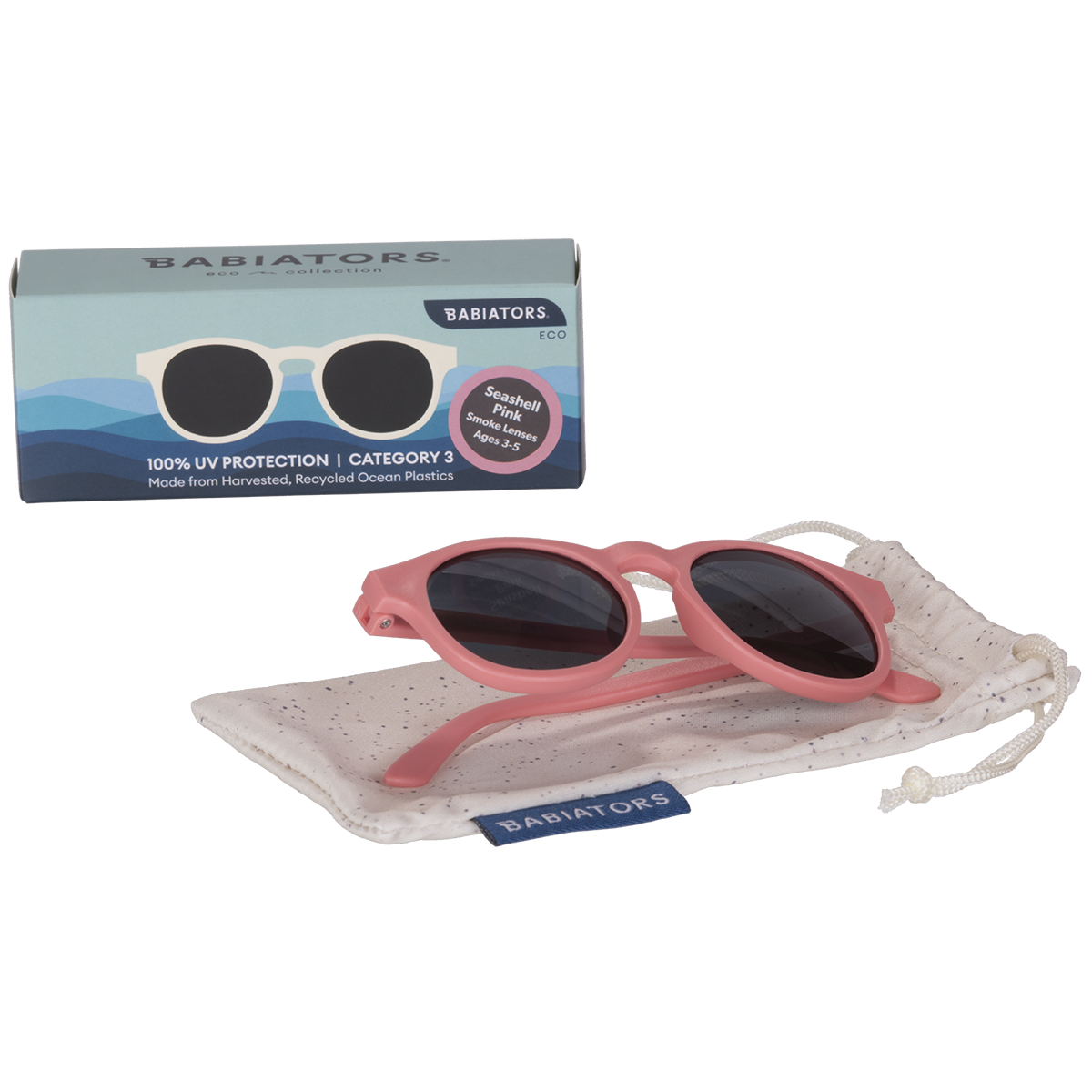 Limited Edition | The Eco-Line Keyhole Sunglasses | Seashell Pink