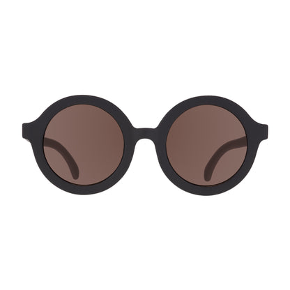 Euro Round Sunglasses | Jet Black