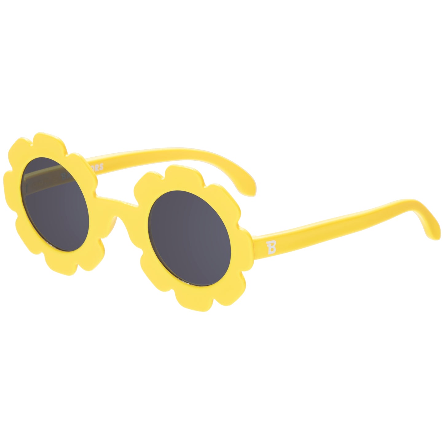 Lunettes de soleil à fleurs avec étiquette volante | Jaune fluo