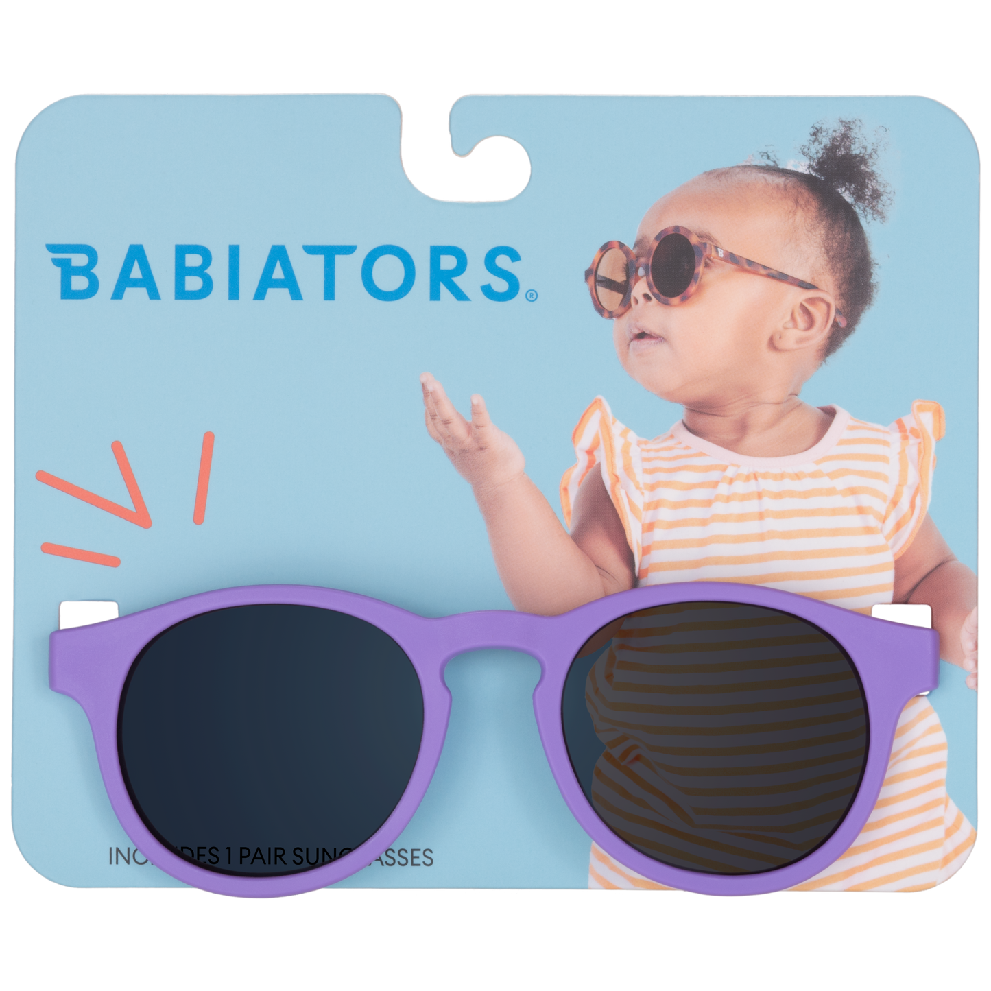 Hang Tag Keyhole Sunglasses | Cheerful Lavender