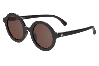 Euro Round Sunglasses | Jet Black