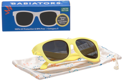 Non-Polarized Navigator Sunglasses | Lemon Zest