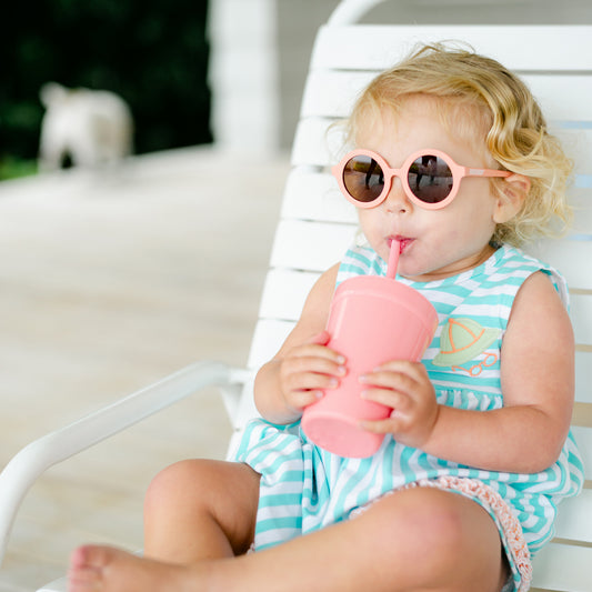 Ltd Euro Round Sunglasses "Peachy Keen''