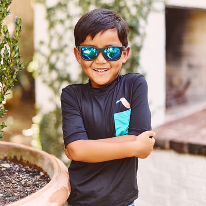 Polarized Navigator Sunglasses | Jet Black