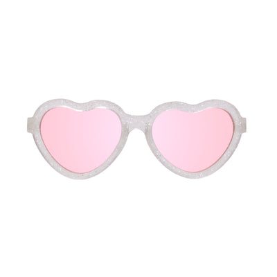 Non-Polarized Heart Sunglasses | "Silver Shimmer"