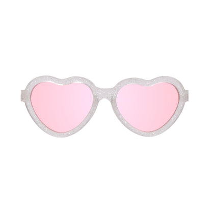 Non-Polarized Heart Sunglasses | "Silver Shimmer"