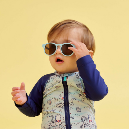 Non-Polarized Keyhole Sunglasses | Baby Blue